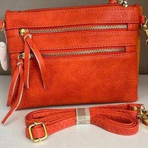 Orange crossbody bag